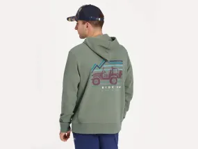 Life is Good Men's Simply True Fleece Hoodie - Ride On Mountains