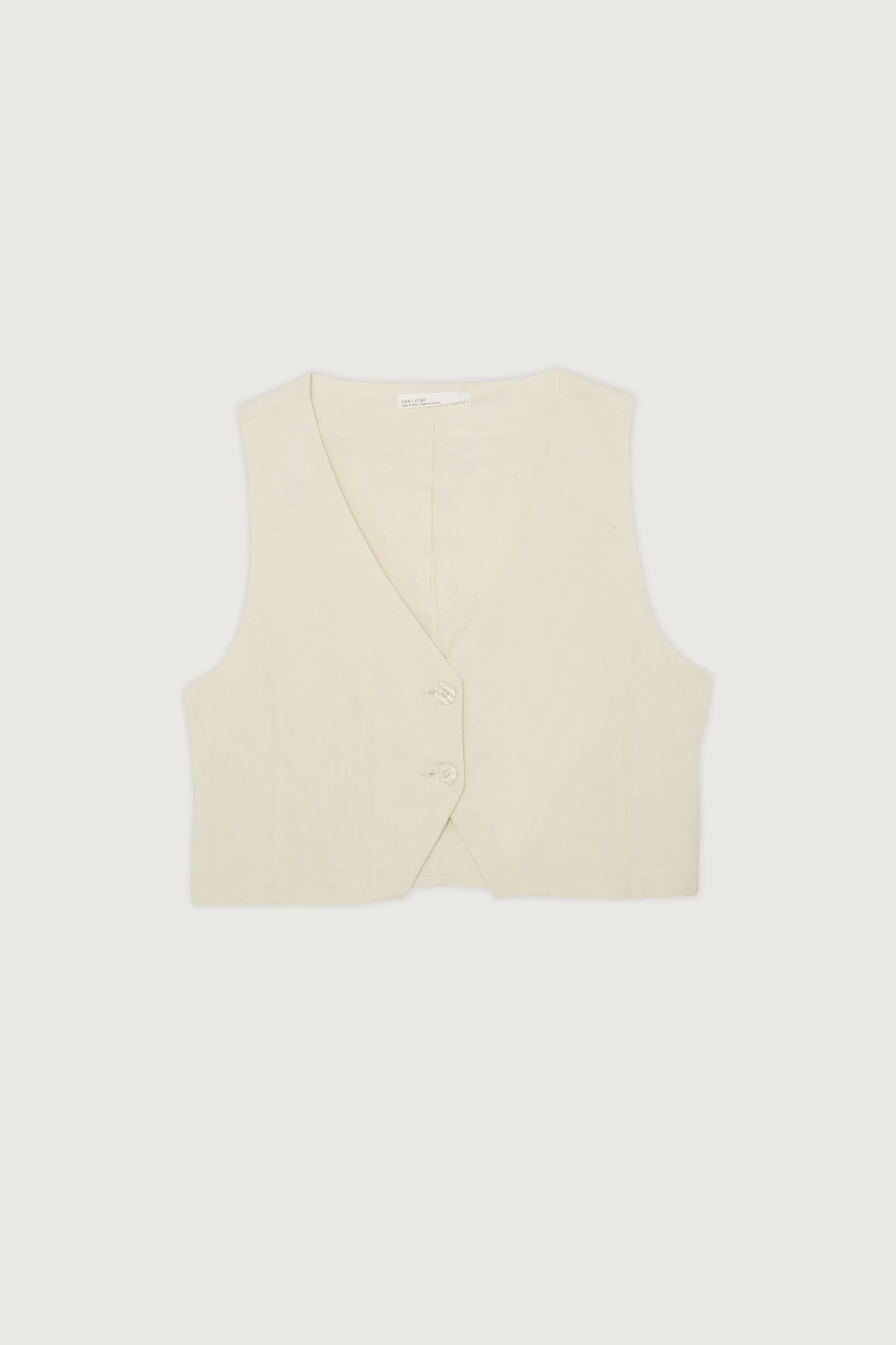 LINEN BLEND SUITING VEST
