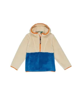 L.L.Bean Hi-Pile Fleece Color-Block Pullover Hoodie (Little Kids)