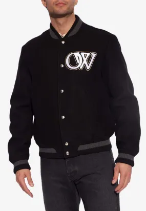 Logo-Patch Bomber Jacket