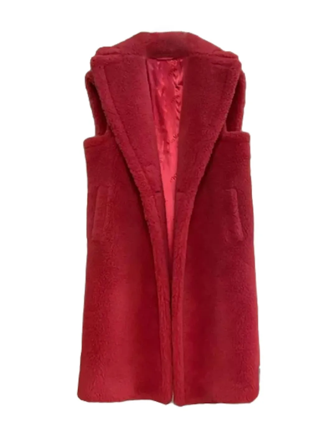 Loose Fit Wool Teddy Vest