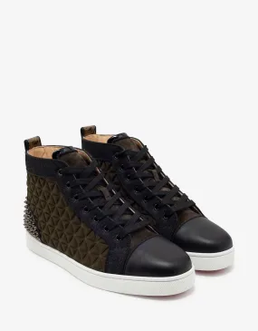 Louis Spikes III Waffle Neoprene High Top Trainers