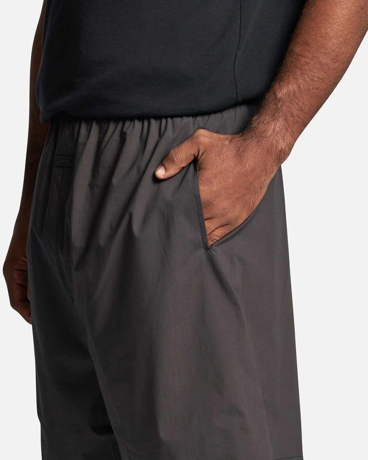 Lounge Poplin Short - Black