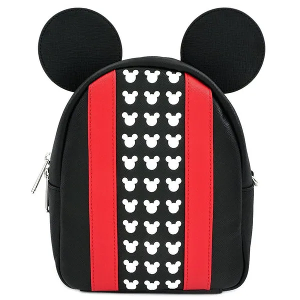 Loungefly x Disney Mickey Red & Black Convertible Mini Backpack