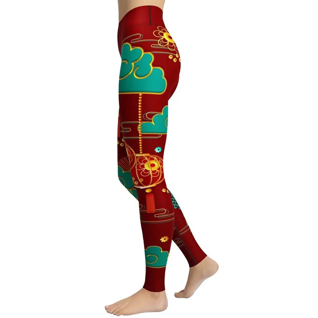 Lunar New Year Yoga Leggings