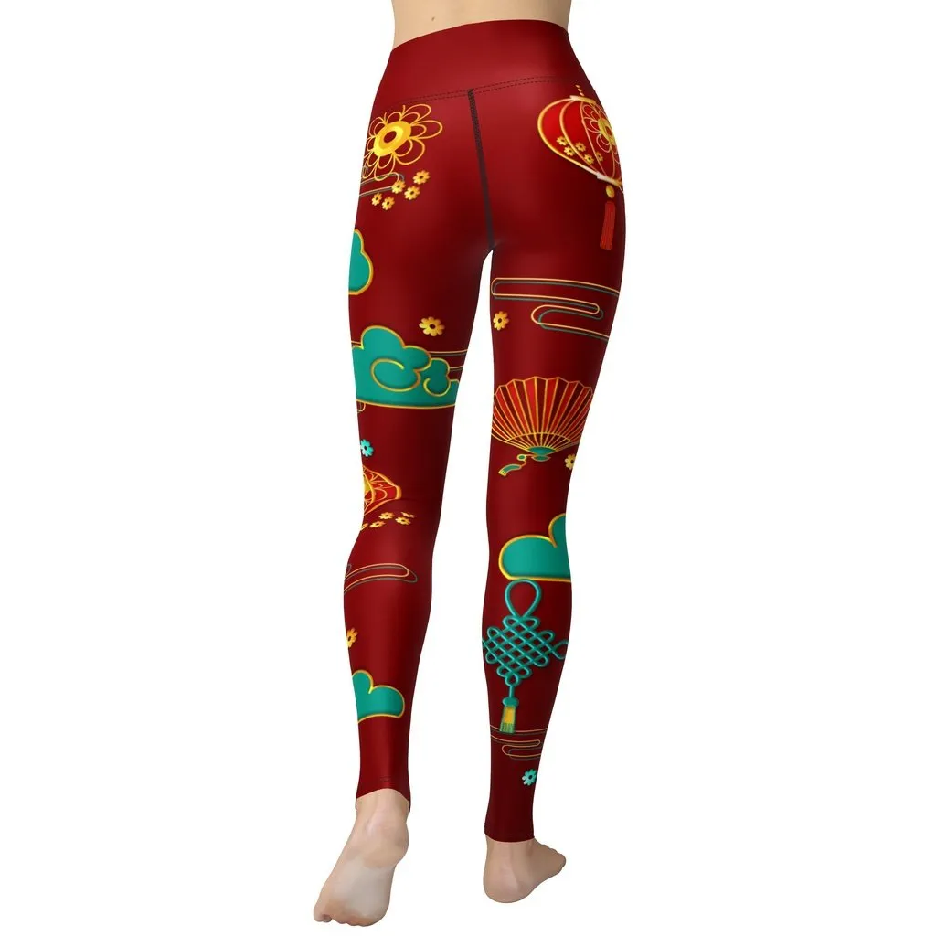 Lunar New Year Yoga Leggings