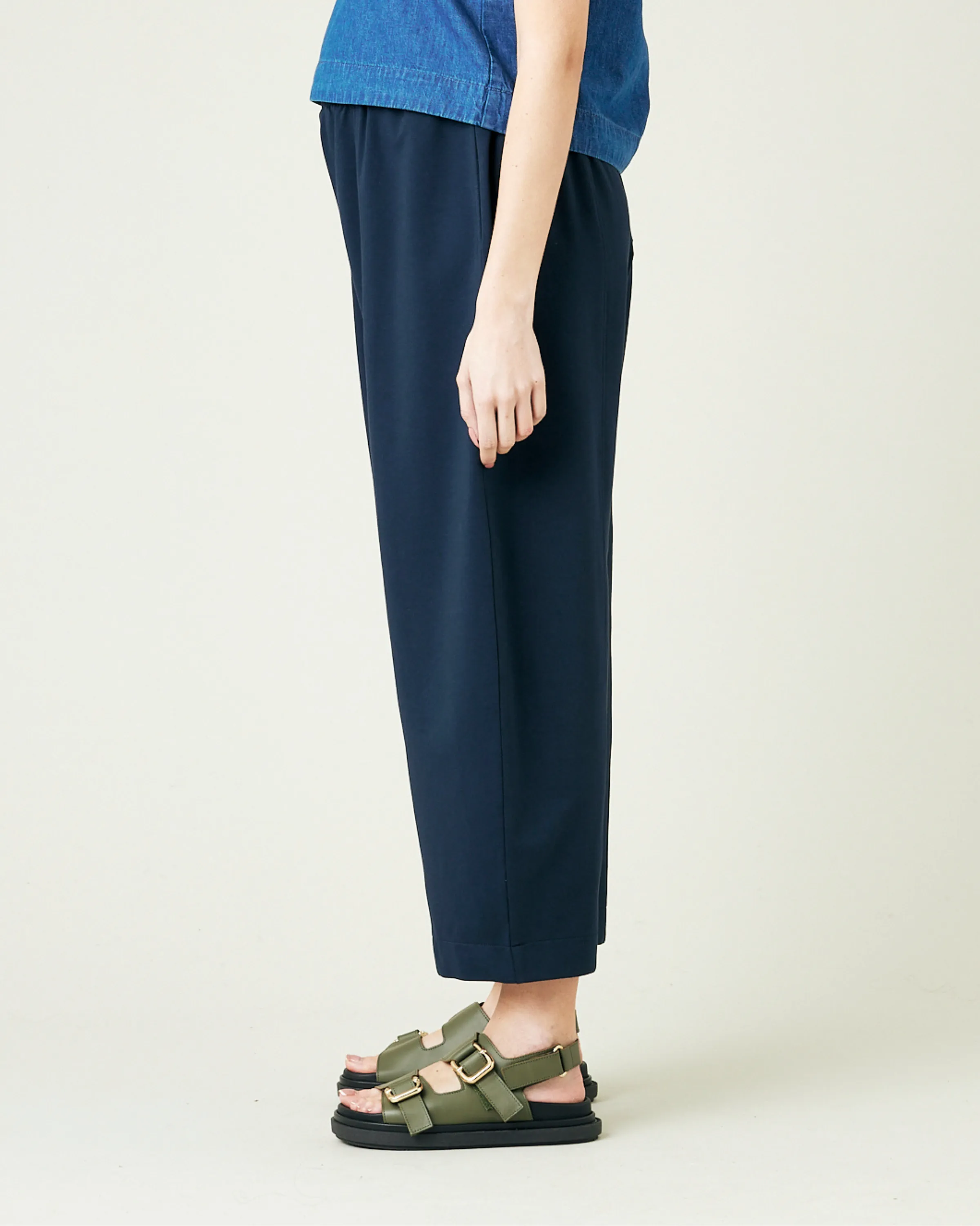 Mabel Navy Jersey Trousers