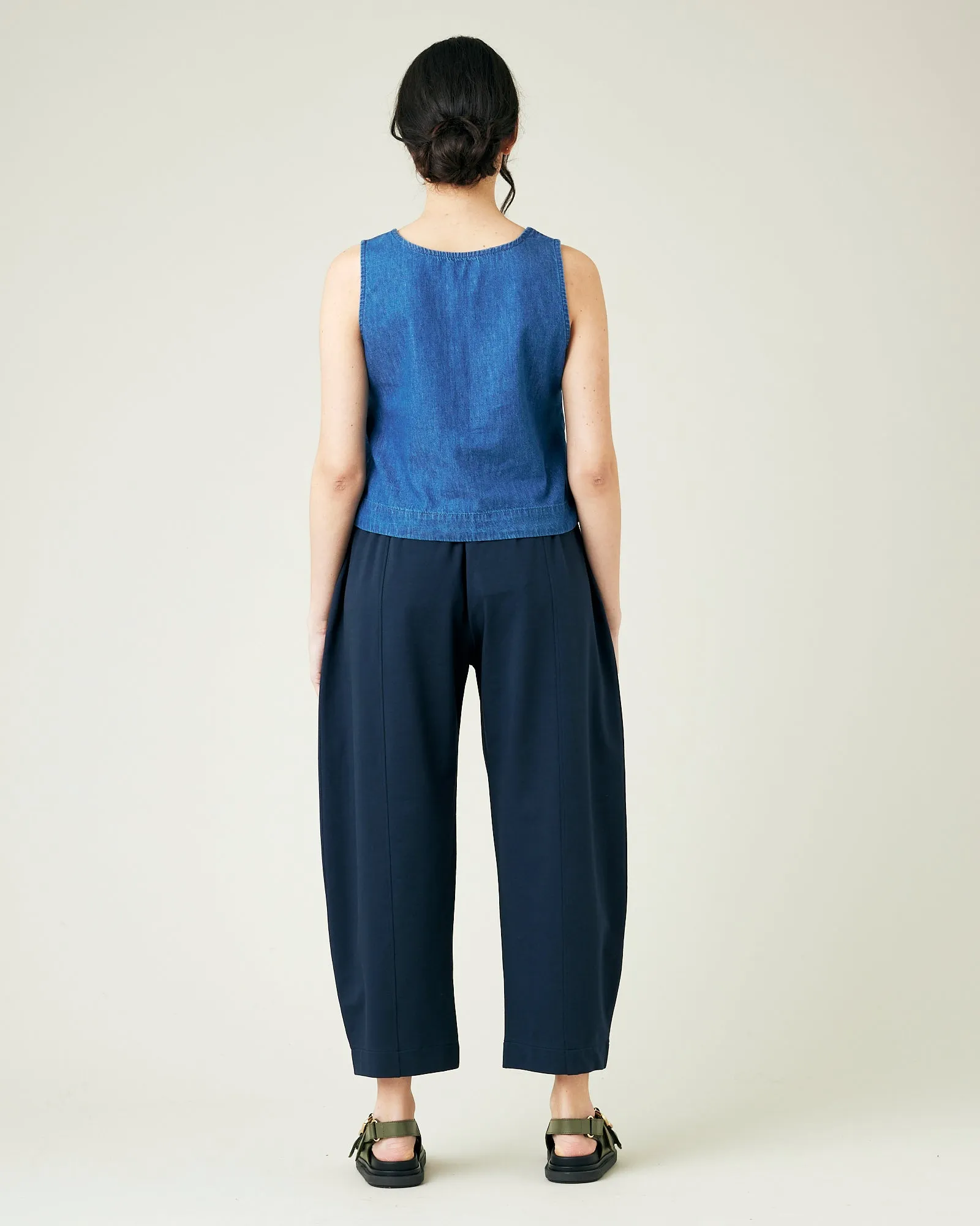 Mabel Navy Jersey Trousers