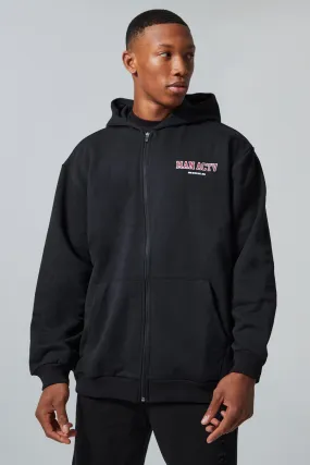 Man Active Gym Athletic Oversized Zip Hoodie | boohooMAN UK