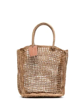 Manebi    Manebi Net Raffia Handbag