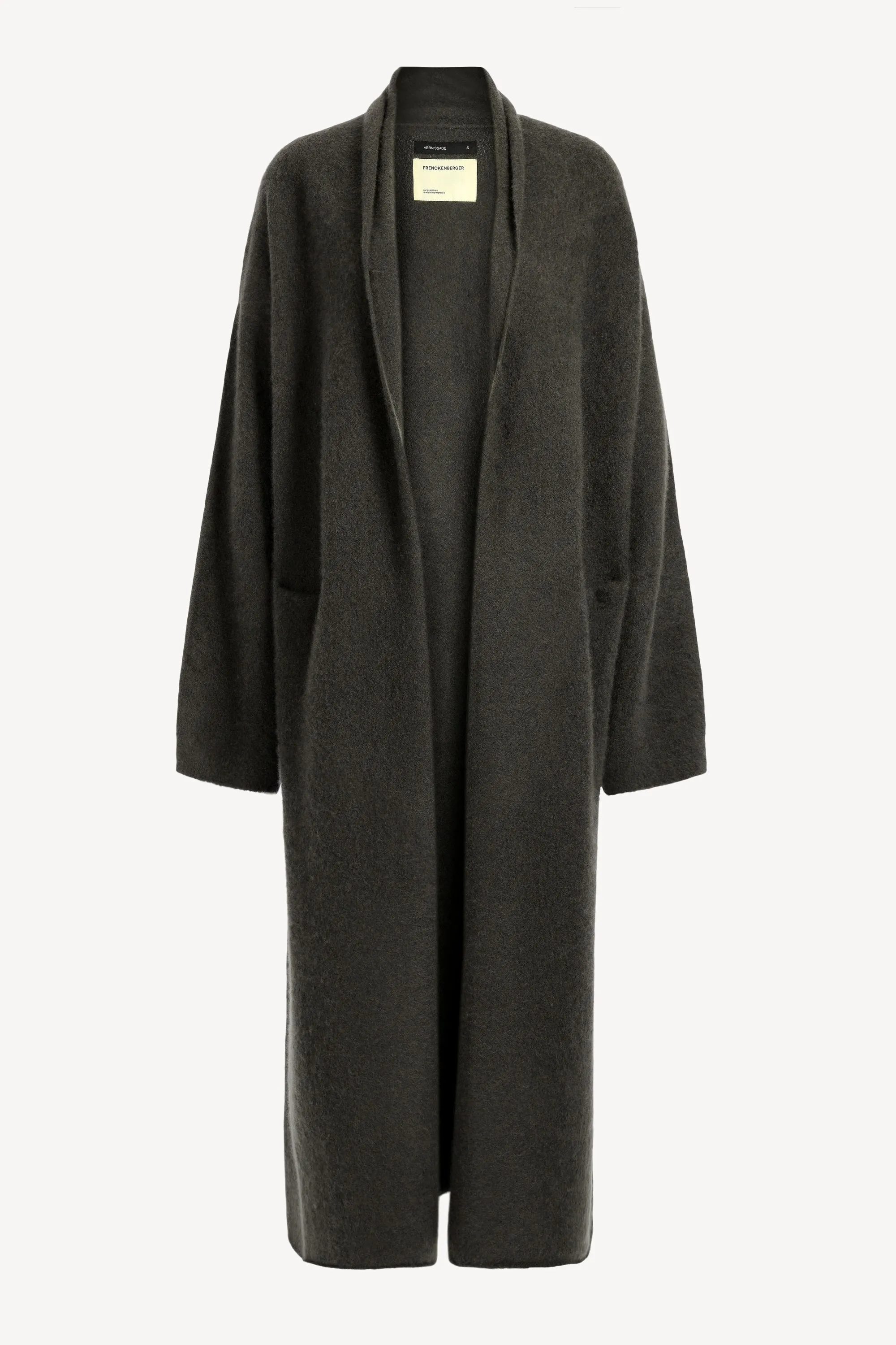 Mantel Big Cardigan in Black Olive