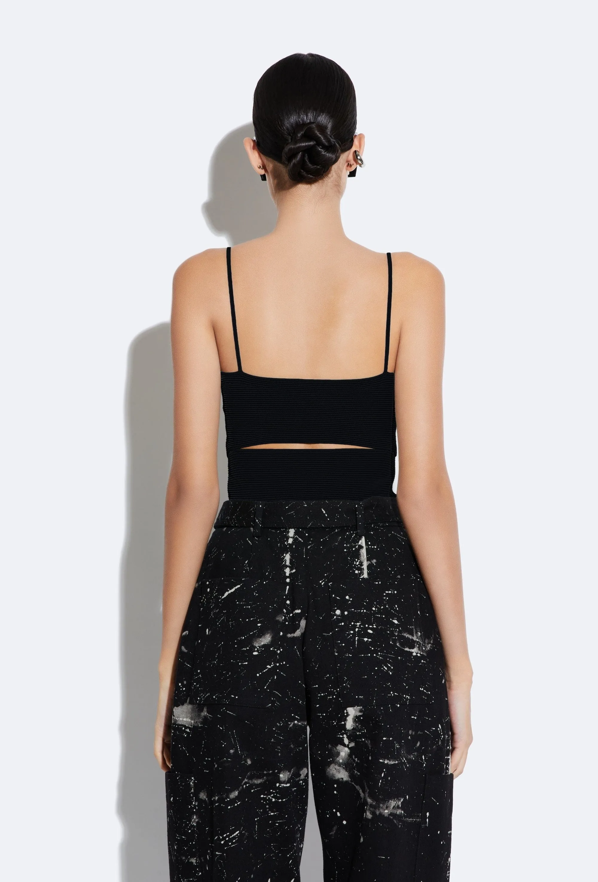 Matte Viscose Slit Tank