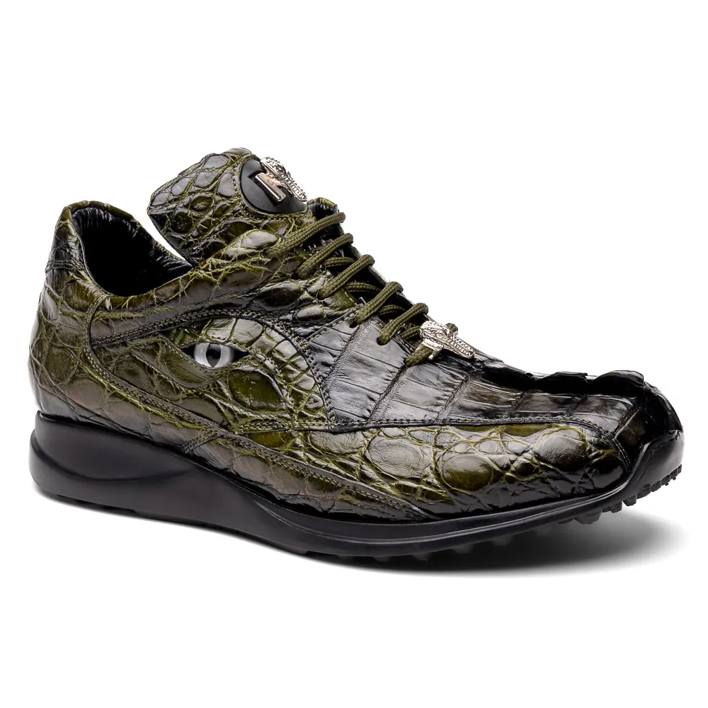 Mauri 8596/3 Hazard Hornback/ Alligator Sneakers Money Green/ Dirty Black