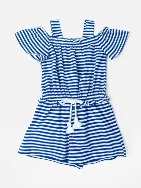     MAYORAL  Girls' Striped Knit Romper    