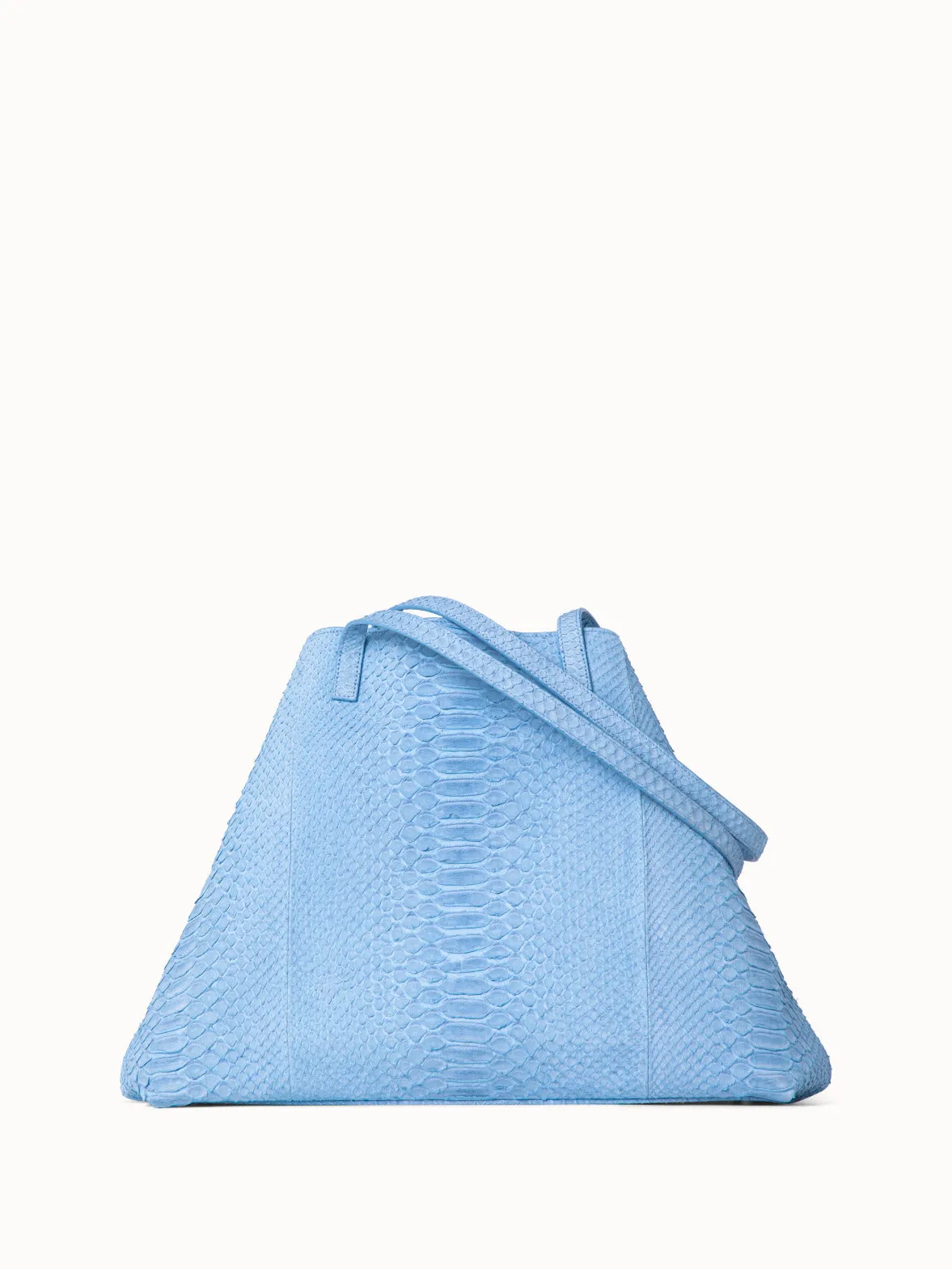 Medium Ai Shoulder Bag in Suede Python Leather