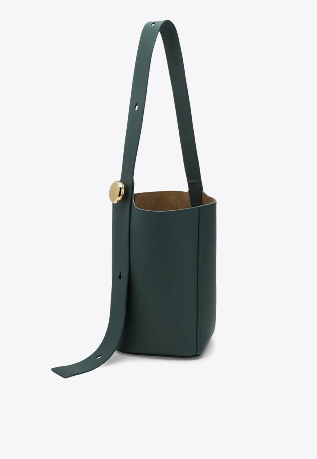 Medium Leather Pebble Bucket Bag