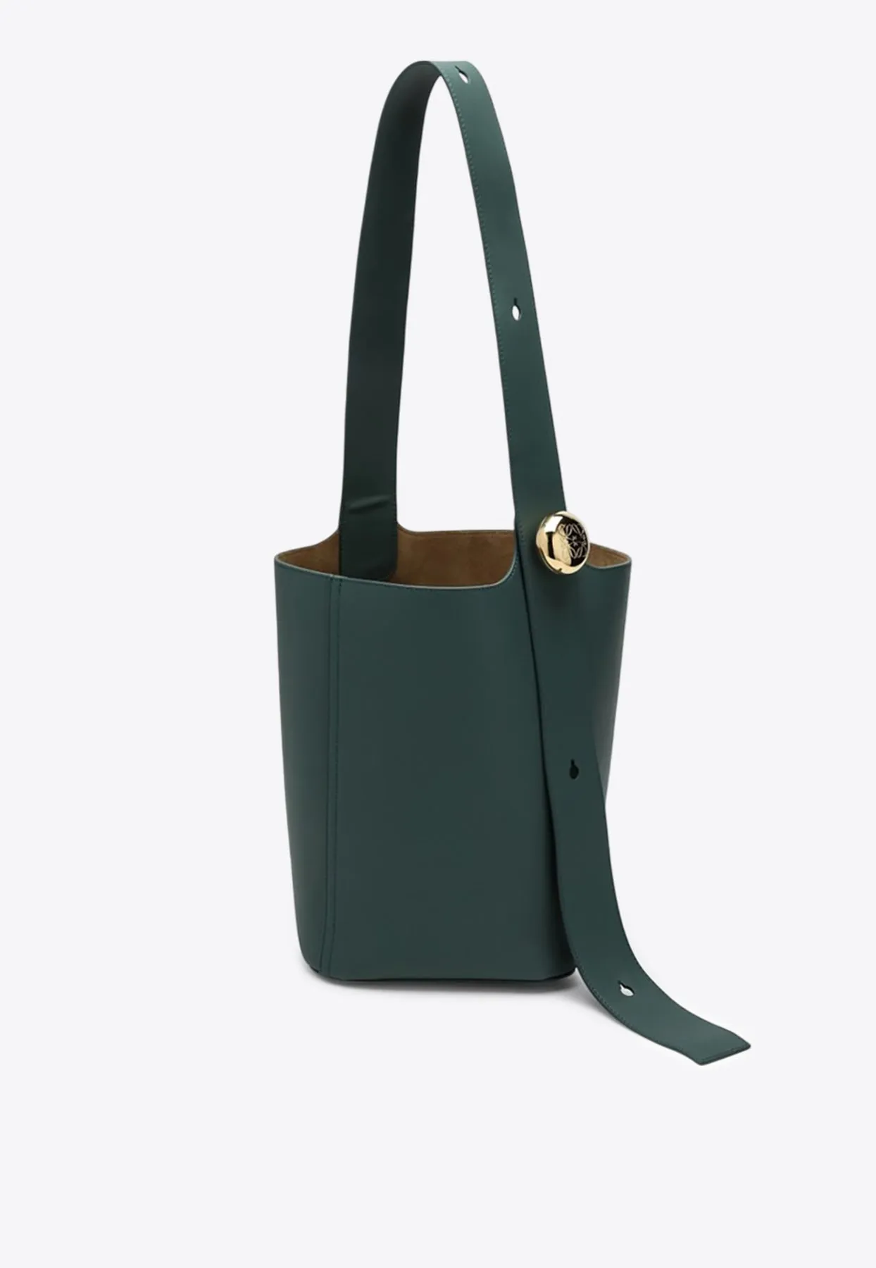 Medium Leather Pebble Bucket Bag