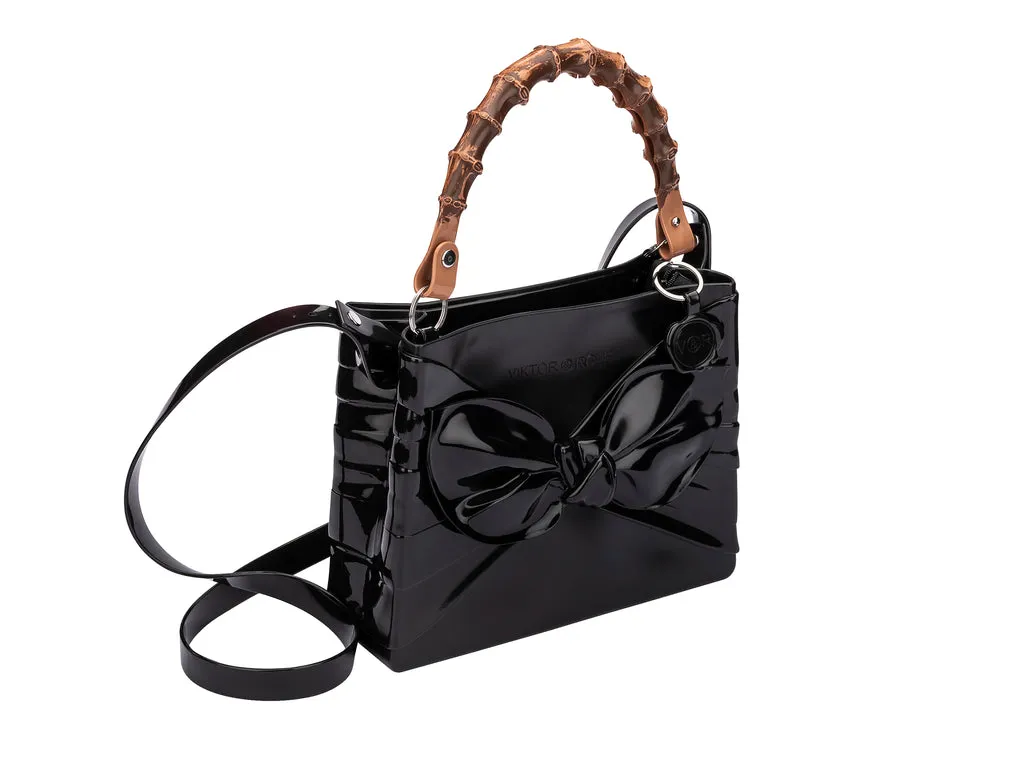 Melissa Tie Viktor And Rolf Black Handbag For Ladies