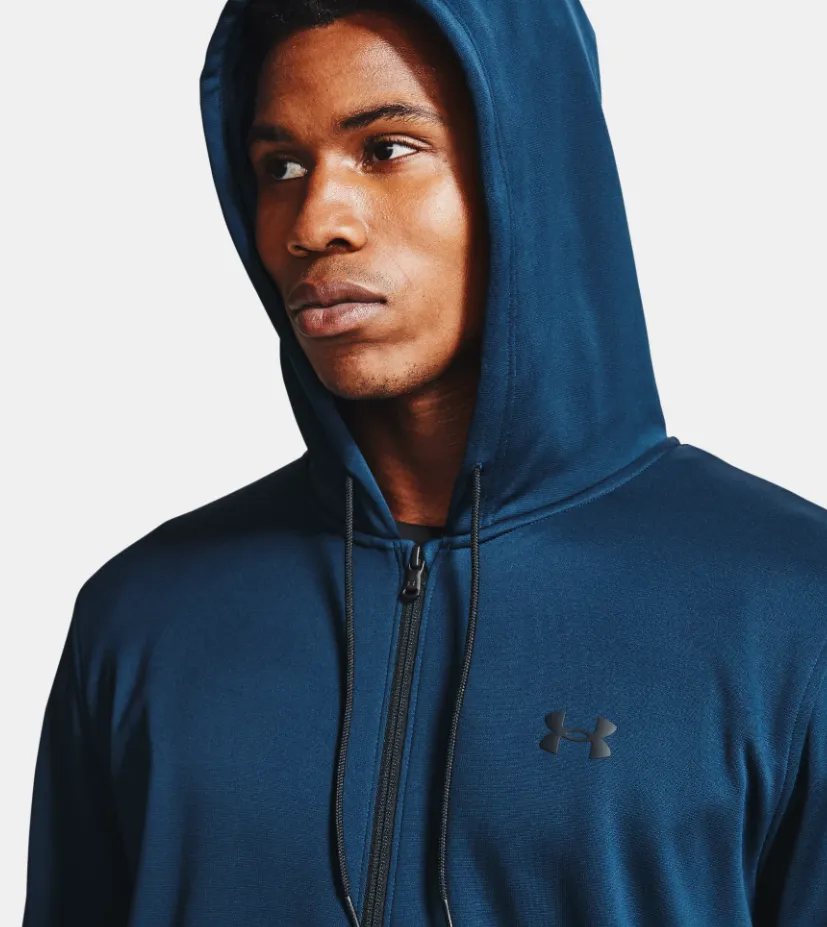 Men's | Under Armour | 1357110 | Armour Fleece Full Zip Hoodie | Academy / Black