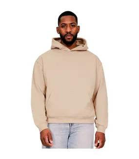 Mens boxy ringspun cotton oversized hoodie sand Casual Classics