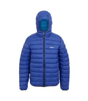 Mens marizion baffled hooded padded jacket new royal/oxford blue Regatta