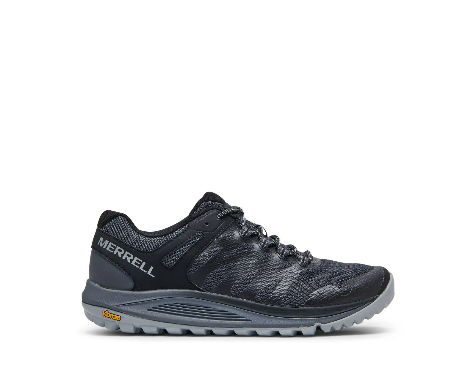 Merrell Mens Nova 2 Trail Running Shoe- Black Mesh