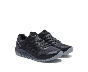 Merrell Mens Nova 2 Trail Running Shoe- Black Mesh