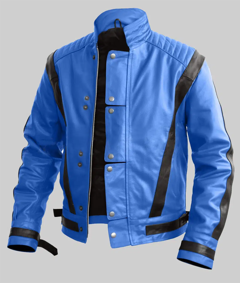 Michael Jackson Thriller Blue Leather Jacket | The Leather City