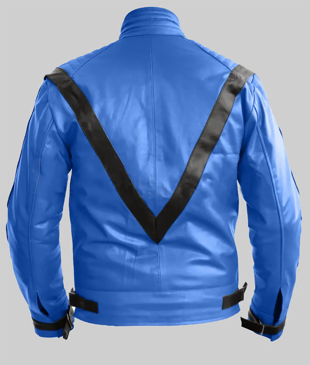 Michael Jackson Thriller Blue Leather Jacket | The Leather City