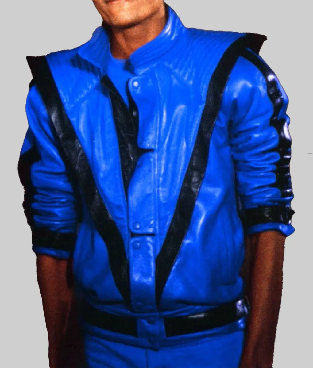 Michael Jackson Thriller Blue Leather Jacket | The Leather City