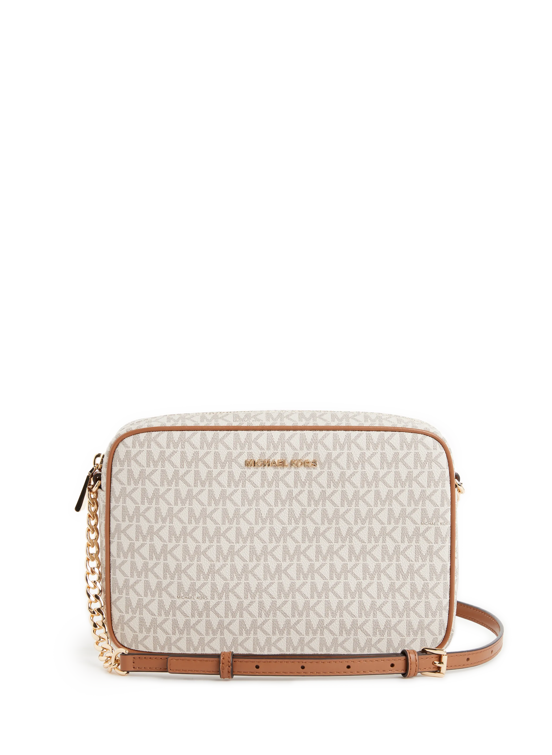MMK  Leather bag with logo - Brown