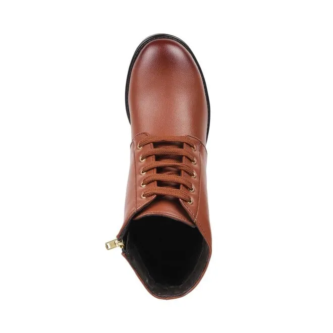 Mochi Women Tan Casual Boots