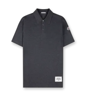 Moncler    Logo Polo Grey