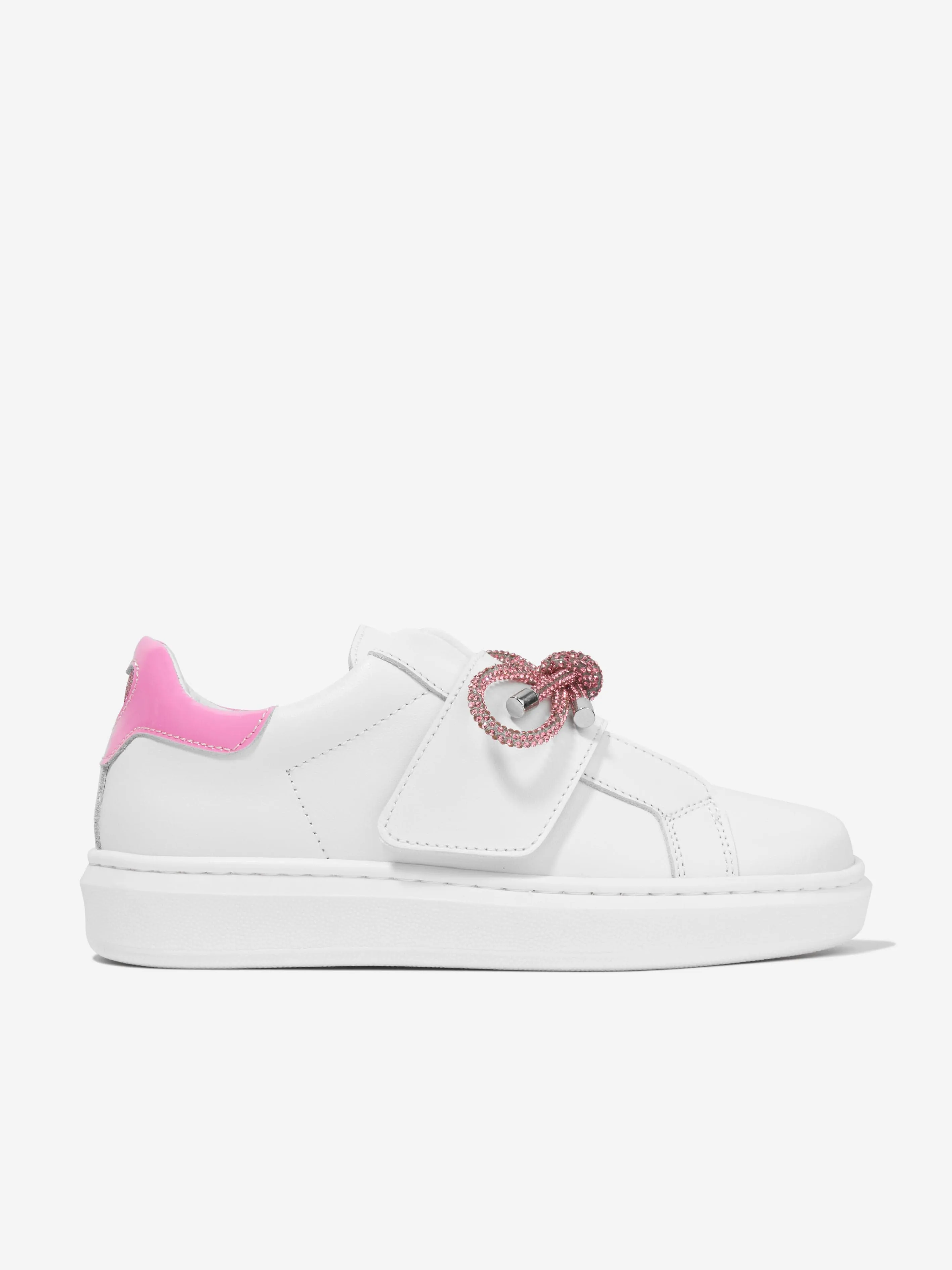 Monnalisa Girls Diamante Trainers in Pink