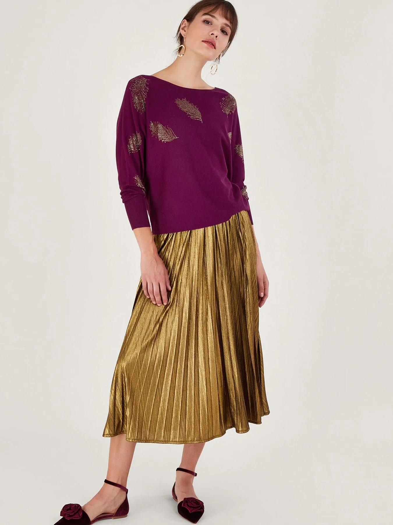 Monsoon Fawn Feather Jumper