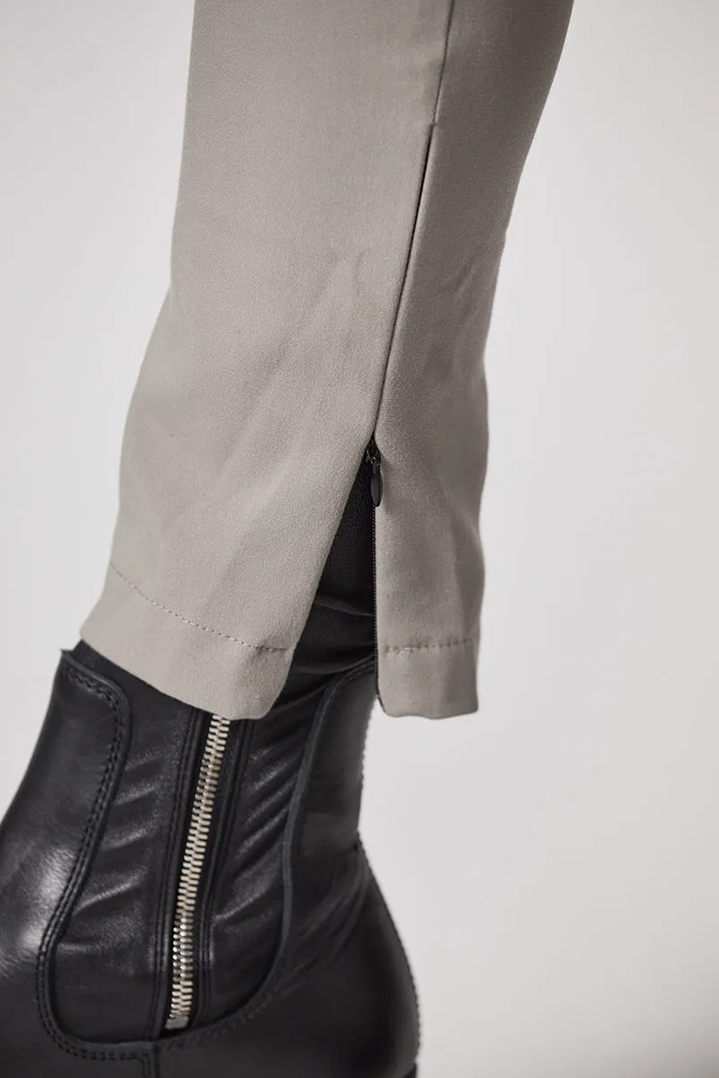 MOONBEAM SLIM FIT ZIPPED TROUSERS