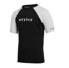 Mystic Event Mens Short Sleeve Rash Vest - Black