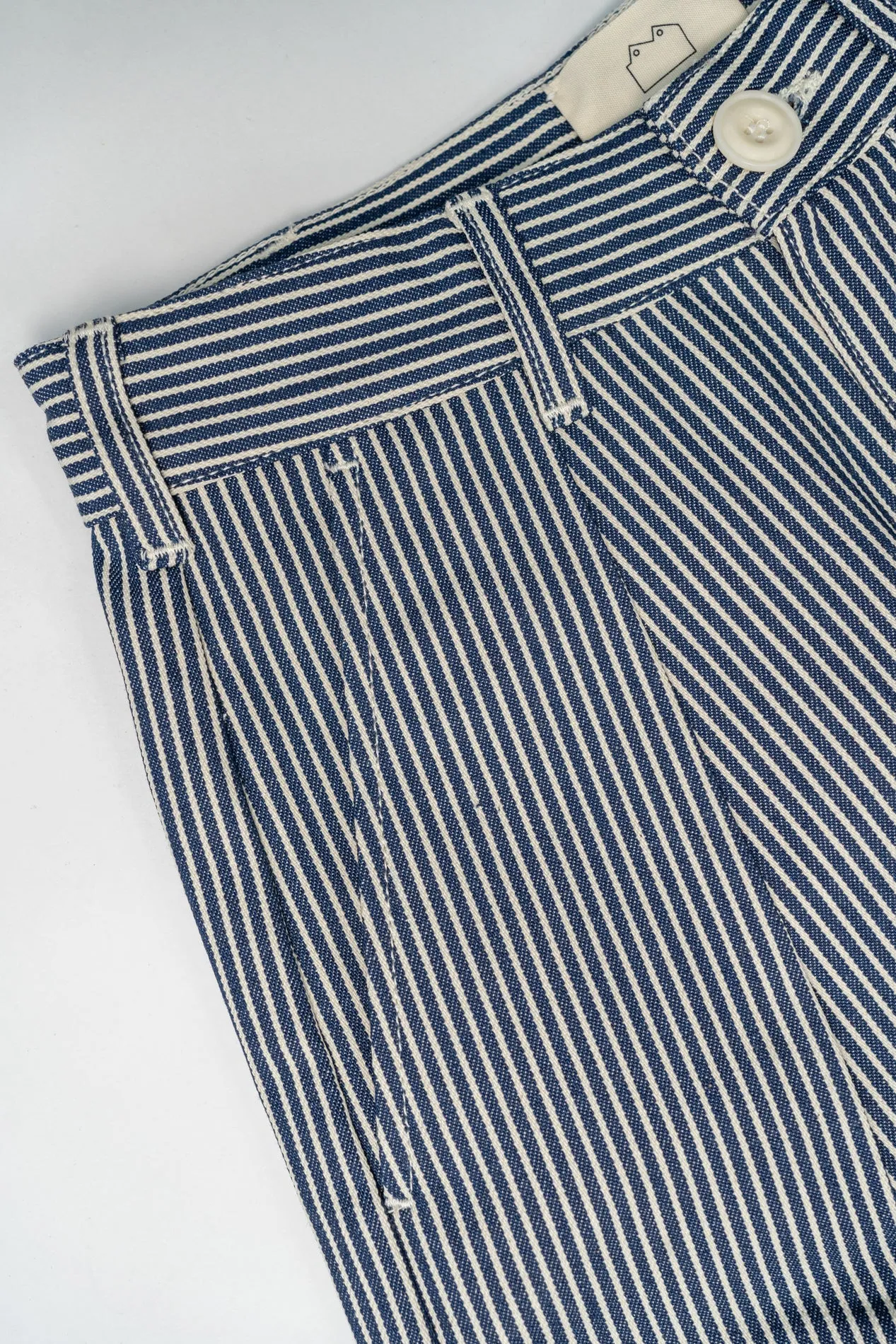 N1 Loose Hickory Stripe 10oz Japanese Twill Unisex Trousers