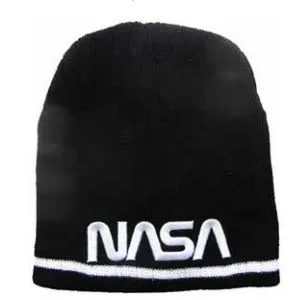 NASA Worm Black/White Beanie