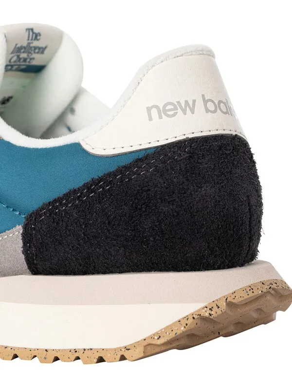 New Balance 237 Suede Trainers - Grey/Blue/White