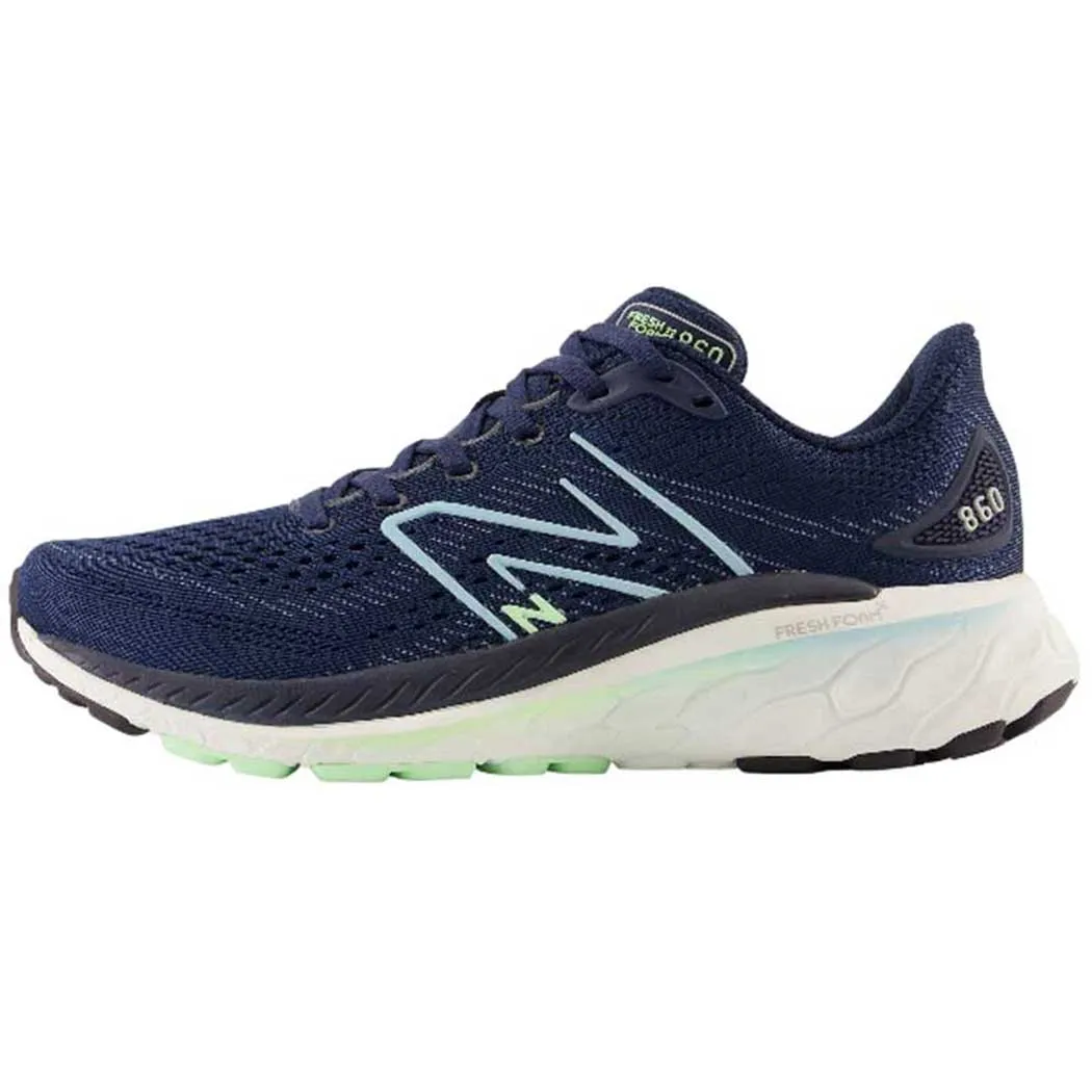 New Balance 860v13 Running Shoe Navy/ Beach Blue/ Green Aura (Women's)