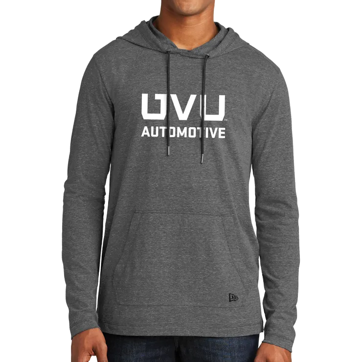 New Era Tri-Blend Performance Pullover Hoodie Tee- UVU Automotive