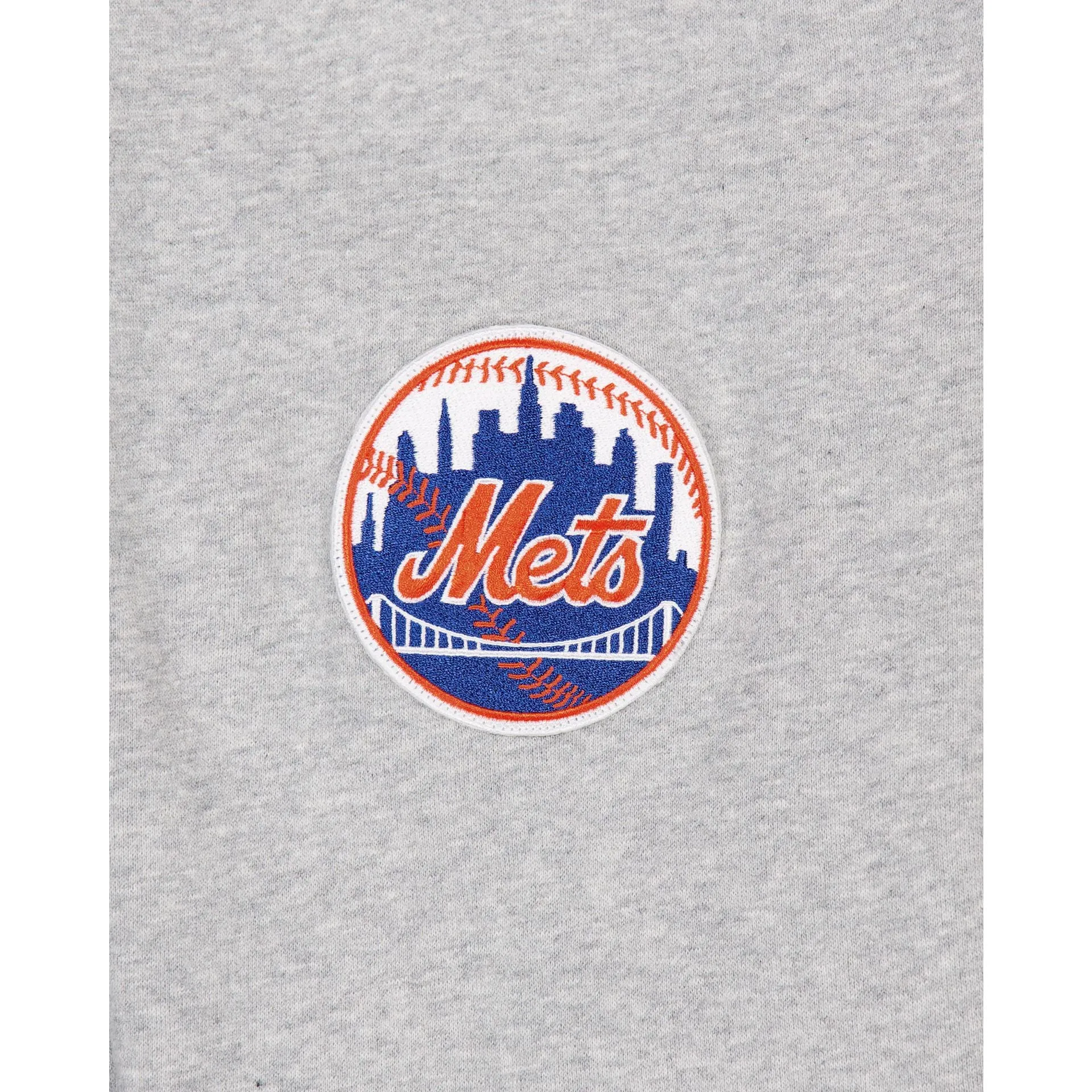 New York Mets Gray Logo Select Full-Zip Hoodie