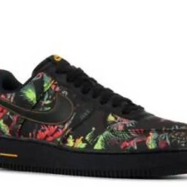 Nike air force 1 low black floral