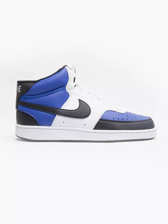 Nike  Court Vision Mid White/Blue Trainers