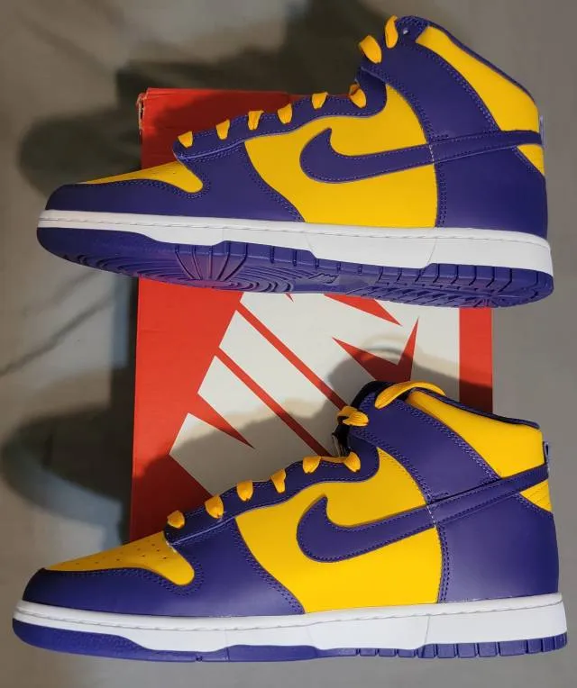Nike dunk high lakers