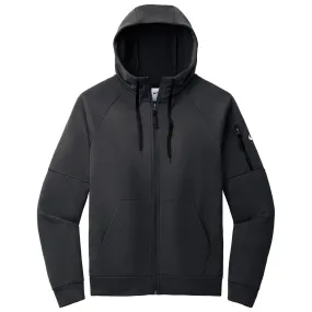 Nike Men's Black Therma-FIT Pocket Full-Zip Fleece Hoodie