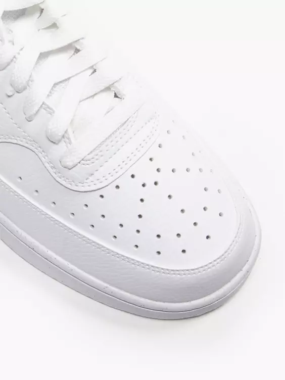 Nike  White/Green Court Vision Low Trainers