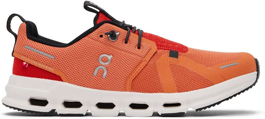 On Kids Orange Cloud Sky Big Kids Sneakers