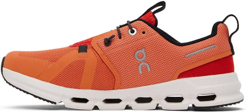 On Kids Orange Cloud Sky Big Kids Sneakers